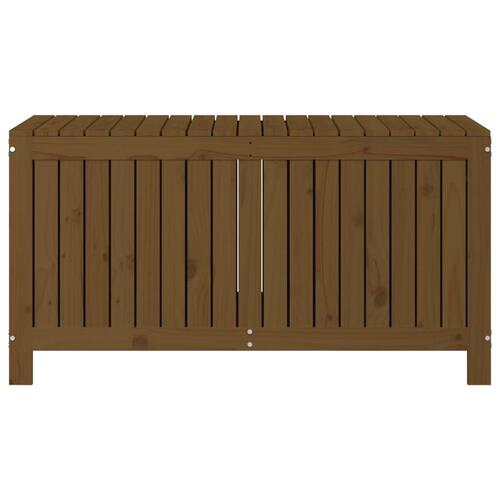 Havekasse 121x55x64 cm massivt fyrretræ gyldenbrun