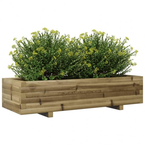 Plantekasse 110x40x26,5 cm imprægneret fyrretræ