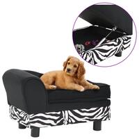 Hundesofa 57x34x36 cm plys sort