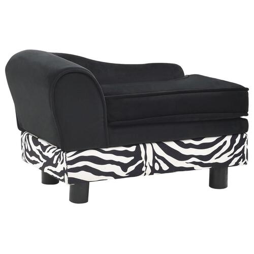 Hundesofa 57x34x36 cm plys sort