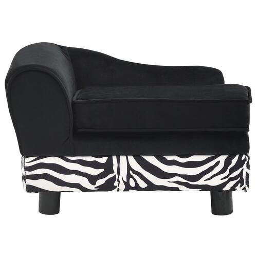 Hundesofa 57x34x36 cm plys sort