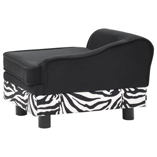 Hundesofa 57x34x36 cm plys sort