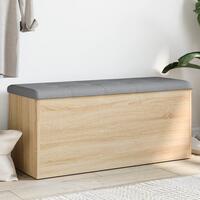 Skobænk 102x42x45 cm konstrueret træ sonoma-eg