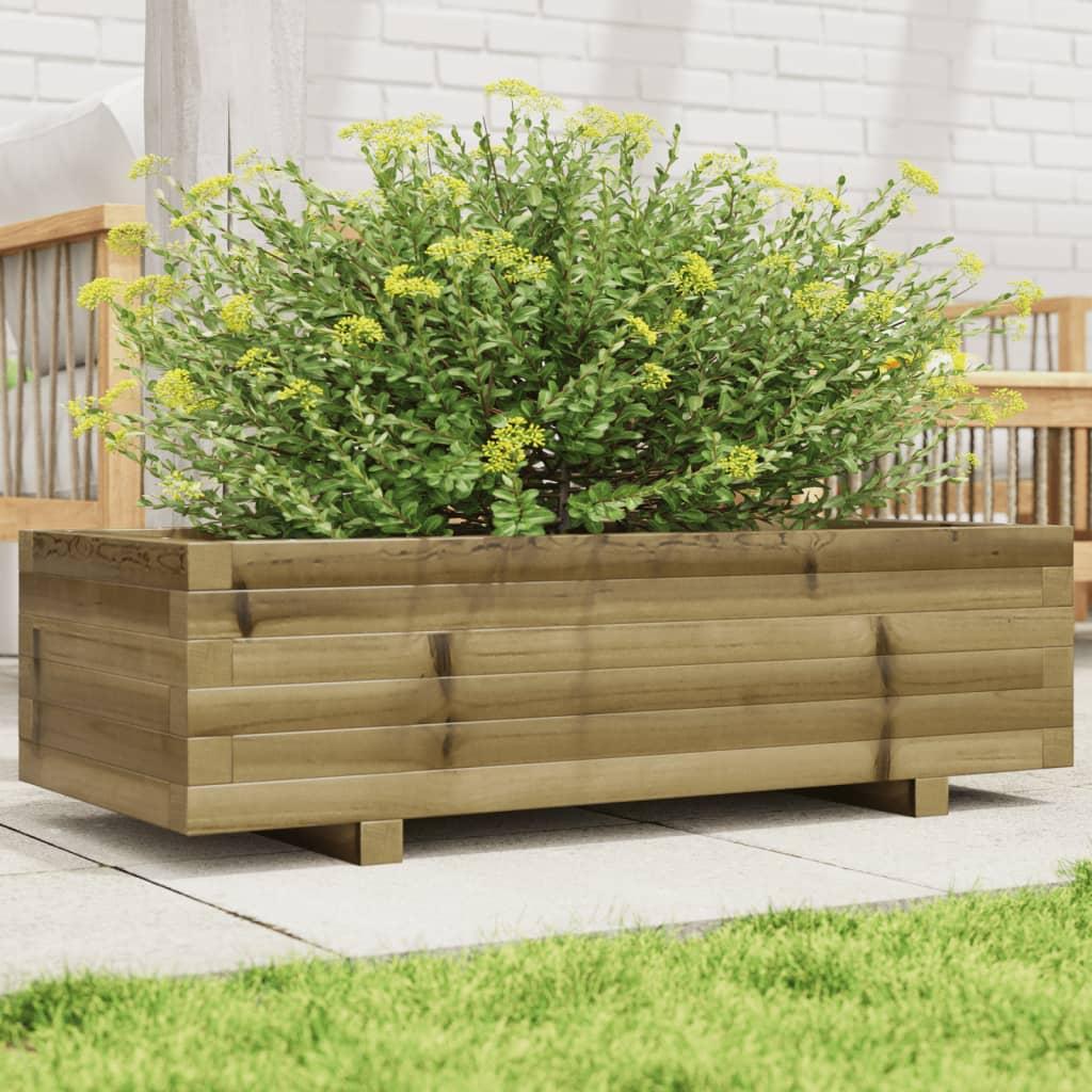 Plantekasse 90x40x26,5 cm imprægneret fyrretræ