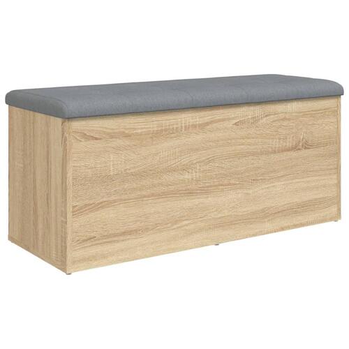 Skobænk 102x42x45 cm konstrueret træ sonoma-eg