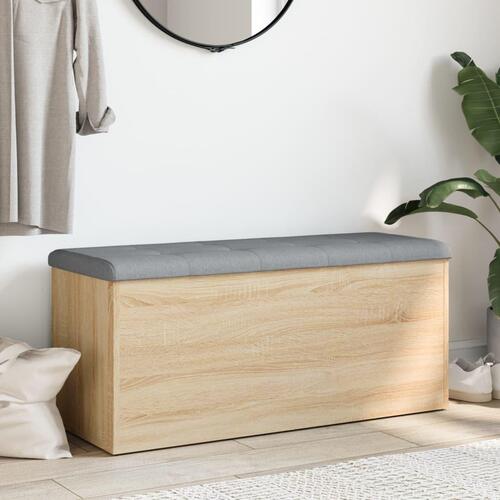 Skobænk 102x42x45 cm konstrueret træ sonoma-eg
