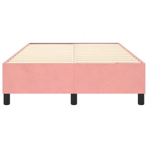 Boxspring sengeramme 120x200 cm i fløjl - pink