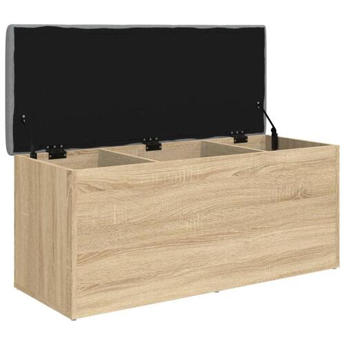 Skobænk 102x42x45 cm konstrueret træ sonoma-eg