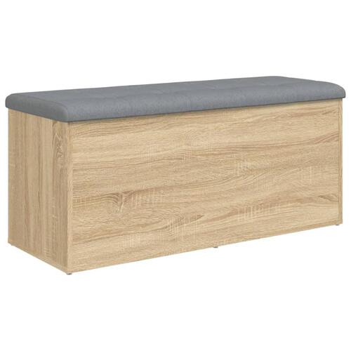 Skobænk 102x42x45 cm konstrueret træ sonoma-eg