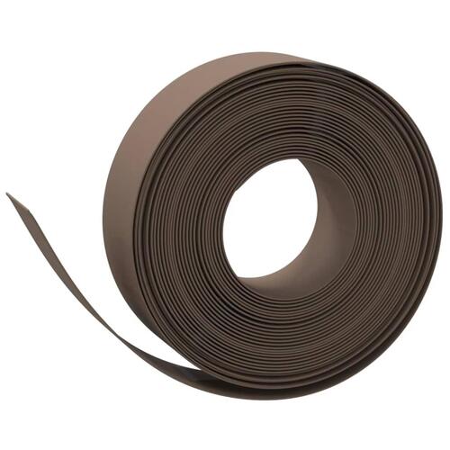 Græskant 10 m 15 cm polyethylen brun