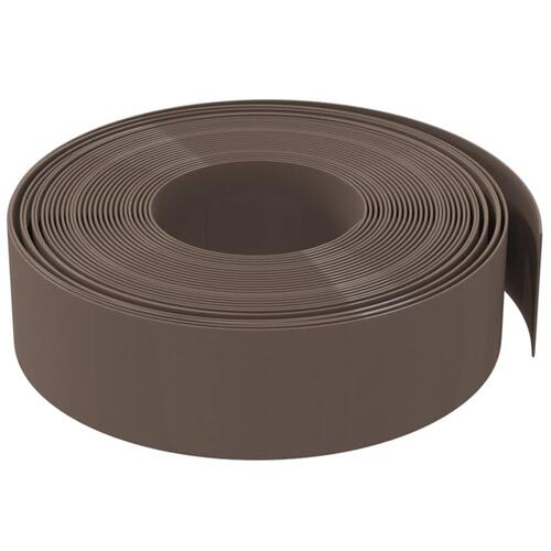 Græskant 10 m 15 cm polyethylen brun