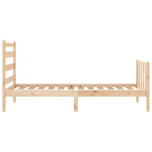 Sengeramme uden madras 90x200 cm massivt fyrretræ