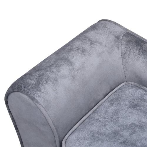 Hundesofa 57x34x36 cm plys grå
