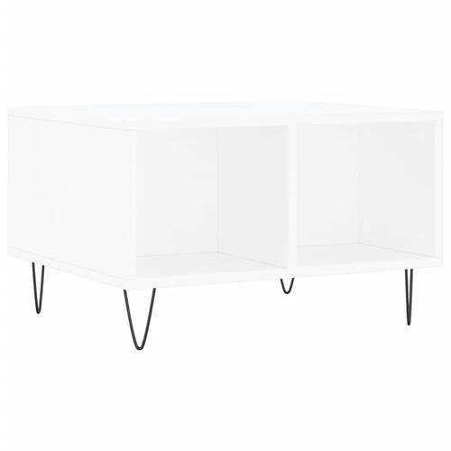 Sofabord 60x50x36,5 cm konstrueret træ hvid