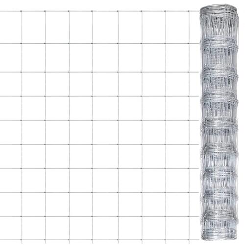 Havehegn 50x1 m galvaniseret stål sølvfarvet