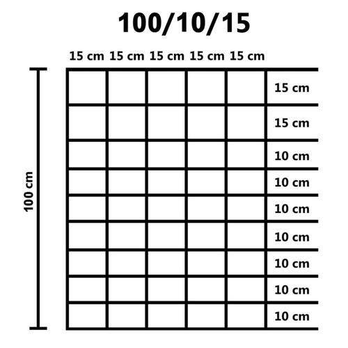 Havehegn 50x1 m galvaniseret stål sølvfarvet