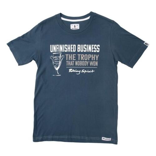 Kortærmet T-shirt til Mænd OMP Slate Unfinished Business Mørkeblå L