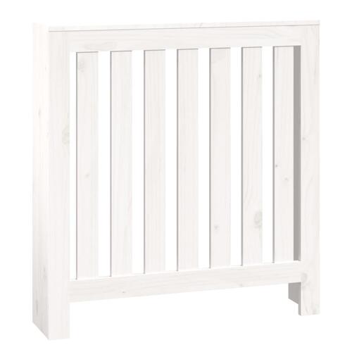 Radiatorskjuler 79,5x19x84 cm massivt fyrretræ hvid