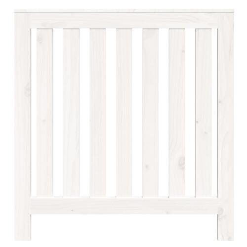Radiatorskjuler 79,5x19x84 cm massivt fyrretræ hvid