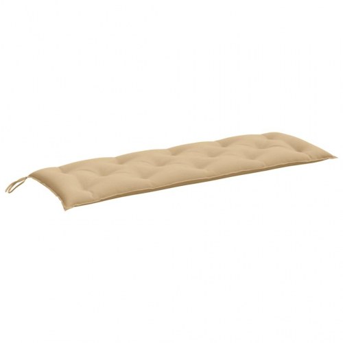 Bænkhynde til havebænk 150 x 50 x 7 cm - meleret beige