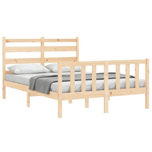Sengeramme uden madras 120x200 cm massivt fyrretræ