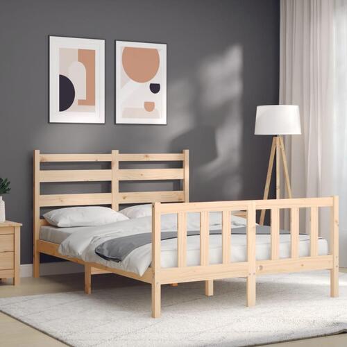 Sengeramme uden madras 120x200 cm massivt fyrretræ