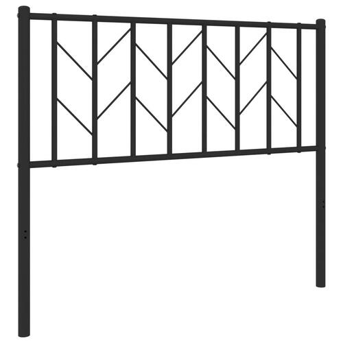 Sengegavl 100 cm metal sort