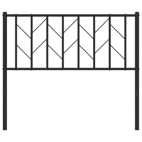 Sengegavl 100 cm metal sort