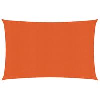 Solsejl 2,5x3,5 m 160 g/m² HDPE orange