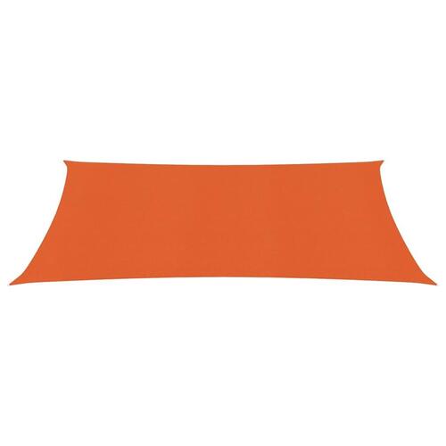 Solsejl 2,5x3,5 m 160 g/m² HDPE orange