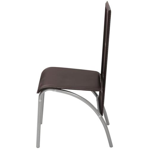 Spisebordssæt 7 dele brun