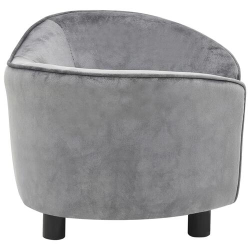 Hundesofa 69x49x40 cm plys grå