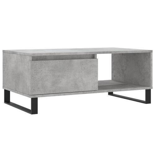 Sofabord 90x50x36,5 cm konstrueret træ betongrå