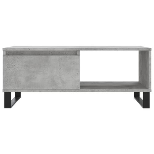 Sofabord 90x50x36,5 cm konstrueret træ betongrå