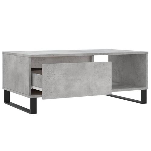 Sofabord 90x50x36,5 cm konstrueret træ betongrå