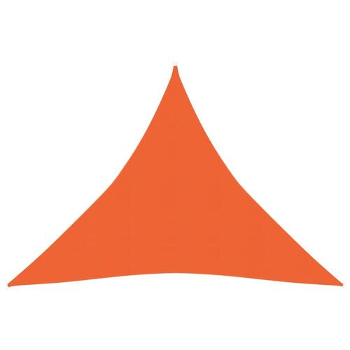 Solsejl 3x3x3 m 160 g/m² HDPE orange