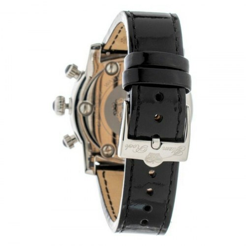 Glam Rock dameur gr10101bl, sort læderrem, Ø 46 mm