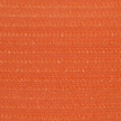 Solsejl 3x3x3 m 160 g/m² HDPE orange