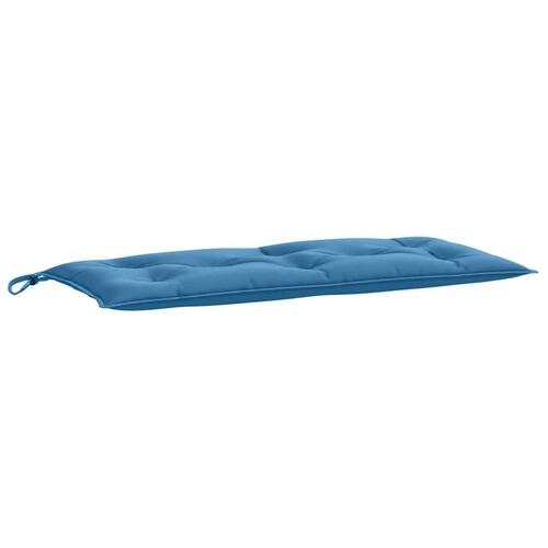 Hynder til havebænk 2 stk. 100x50x7 cm stof meleret blå