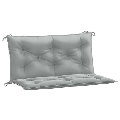 Hynder til havebænk 2 stk. 100x50x7 cm stof meleret lysegrå