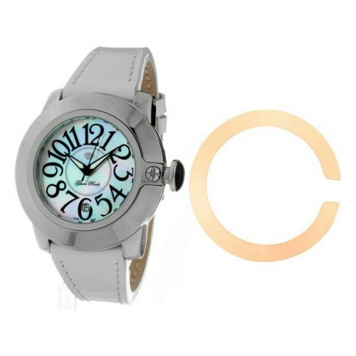 Glam Rock dameur GR32050, sølv/hvid (Ø 44 mm)