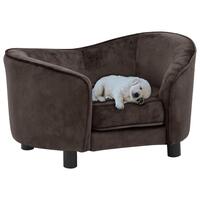 Hundesofa 69x49x40 cm plys brun
