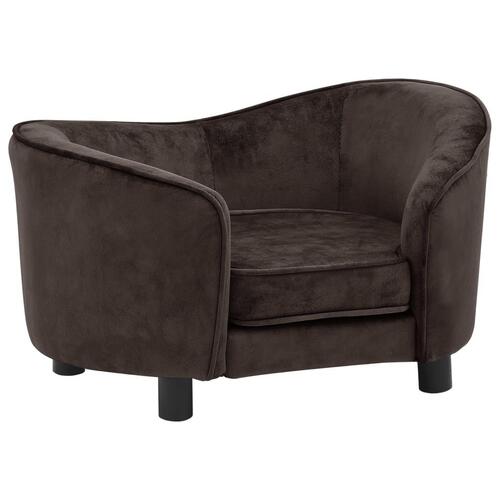 Hundesofa 69x49x40 cm plys brun