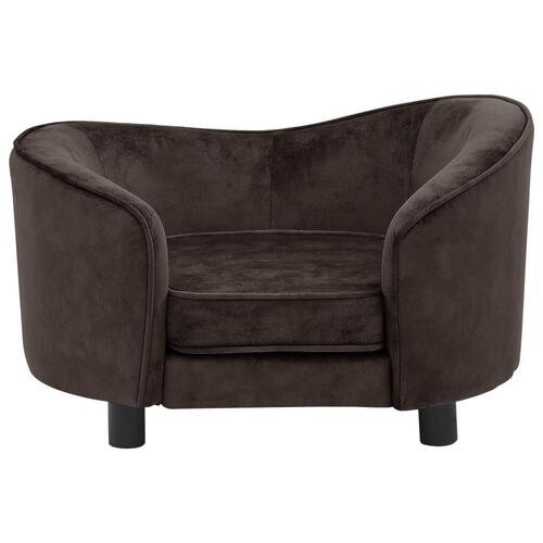 Hundesofa 69x49x40 cm plys brun