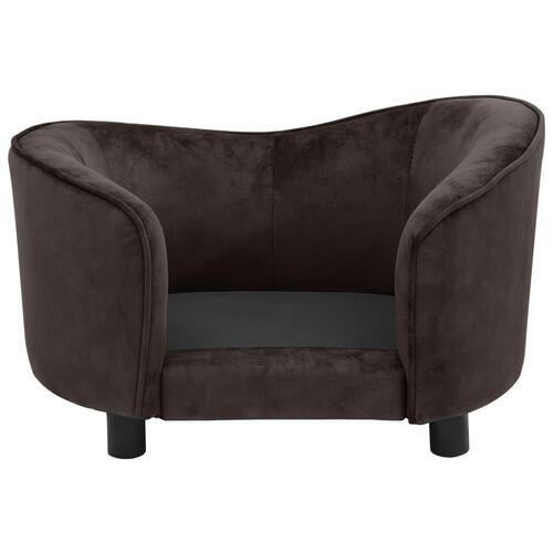 Hundesofa 69x49x40 cm plys brun