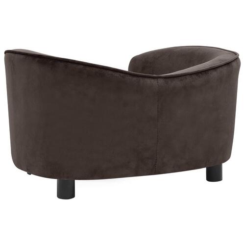 Hundesofa 69x49x40 cm plys brun