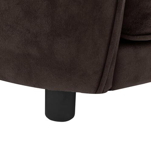 Hundesofa 69x49x40 cm plys brun