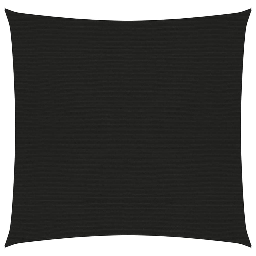 Solsejl 2X2,5 M 160 G/M² Hdpe Sort - 2.5 x 3 m