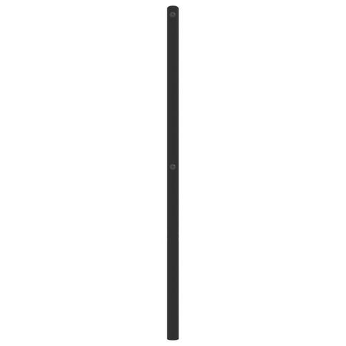 Sengegavl 160 cm metal sort