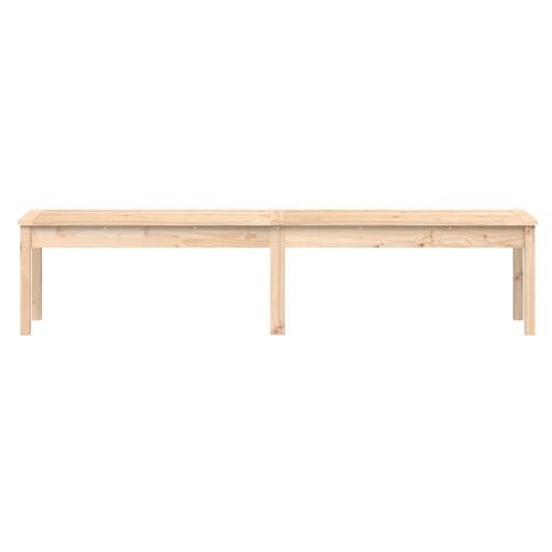 2-personers havebænk 203,5x44x45 cm massivt fyrretræ